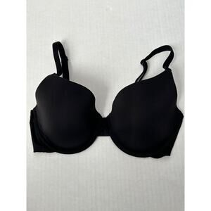 Victoria's Secret Bra Size 32DD Black Underwired Demi T-Shirt Back‎ Closure